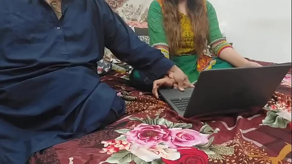indian stepsister caught watching porn on laptop by her stepbrother and fucked in all holes with clear hindi voice full dirty talking